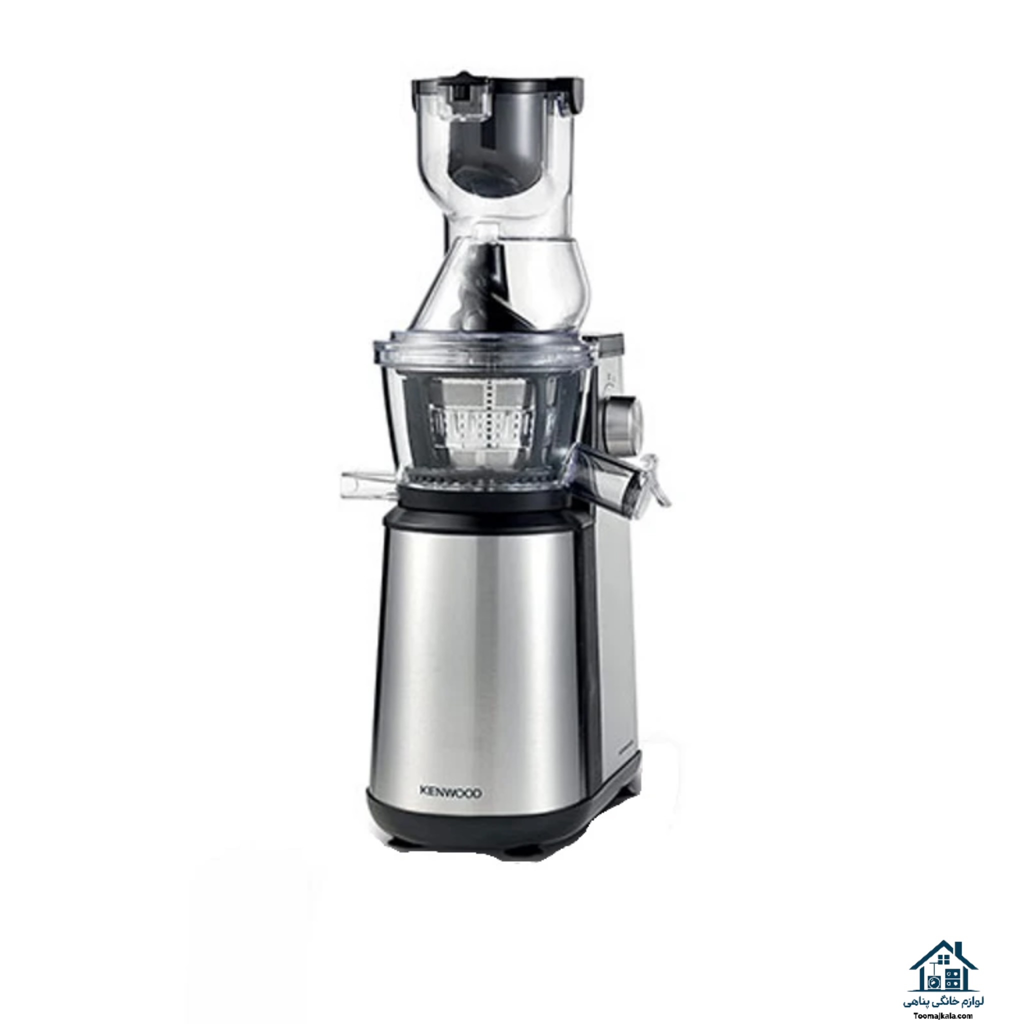عصاره گیر کنوود 400 وات مدل KENWOOD JMM71 با بدنه استیل ضد زنگ و تنظیمات سرعت دوگانه