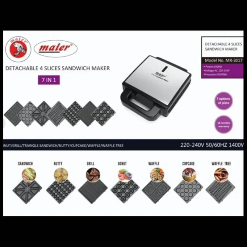 ساندویچ ساز  گرانیتی7 کاره مایر مدل MR-3017